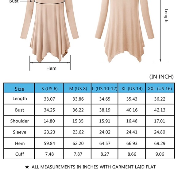 Black Cowl Neck Tunic with Asymmetrical Hem - Picture 2 of 4